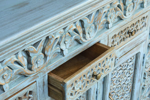 Amora Hand Carved Wooden Sideboard_Buffet_Cabinet