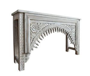Mimi W Hand Carved Window Spindle Console Table_150 cm