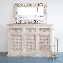 Load image into Gallery viewer, Daisy Hand Carved Wooden Sideboard_Wooden Buffet
