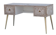 Load image into Gallery viewer, Sarah_ Wood Inlay Study desk_Study Table_Console
