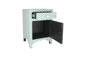 Hirsch_Bone Inlay Bed Side Table