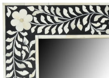 Load image into Gallery viewer, Paula_Bone Inlay Mirror with Floral Pattern_60 x 100 cm
