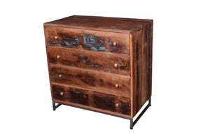 Madora Hand Carved Solid Wood Chest_ 90 cm Length