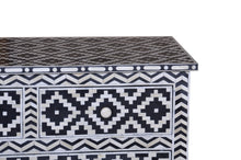 Load image into Gallery viewer, Kylie Bone Inlay Chest of Drawer with 7 Drawers_ 150 cm Length
