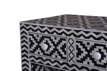 Load image into Gallery viewer, Kylie 3 Drawer Bone Inlay Console _80 cm
