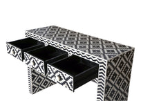 Load image into Gallery viewer, Kylie 3 Drawer Bone Inlay Console _80 cm
