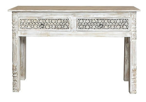 Sitta_Solid Wood Console Table with 2 Drawer_120 cm