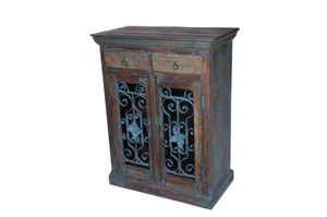 Basani Hand Carved Solid Wood Chest_ 80 cm Length