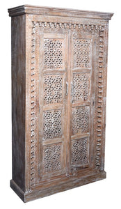 Milan_Hand Carved Wooden Almirah_Height 192 cm