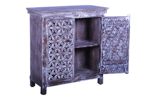 Jorg_Hand Carved Solid Wood Chest_ 90 cm Length