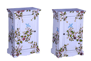Alois Hand Painted Bed Side Table