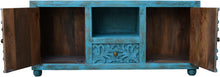 Load image into Gallery viewer, Dutton_Wooden Carved 2 Door one Drawer TV Unit
