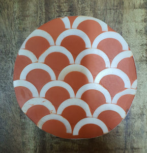 Olivia Round Bone Inlay Coaster