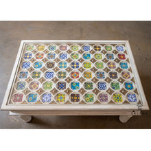 Load image into Gallery viewer, Sai_Solid Indian Wood Carved Tile Coffee Table
