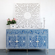 Load image into Gallery viewer, Sofia _Bone Inlay Sideboard with 2 Drawers 4 Doors
