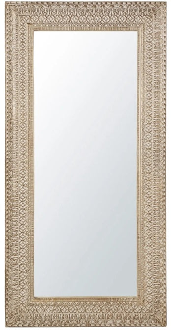 Steve_Solid Indian Wood Carved Mirror_65 x 180 cm