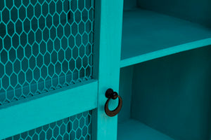 Eris_Wooden Jali 2  Door  Cabinet_Dresser_Cupboard_ 90 cm Length