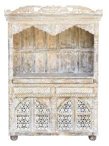 Meena_Hand Carved Wooden Altar_Wooden Mandir_Prayer Mandir_Altar