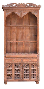Jaya_Hand Carved Wooden Altar_Wooden Mandir_Prayer Mandir_Altar