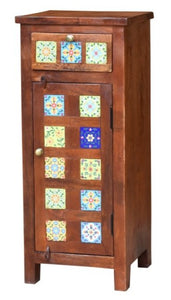 Shum_Solid Wood with Tile Tall Chest_ 40 cm Length