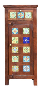 Shum_Solid Wood with Tile Tall Chest_ 40 cm Length