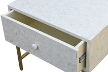 Load image into Gallery viewer, Rivia_Bone Inlay Bed Side Table
