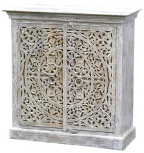 Load image into Gallery viewer, Russel Solid Wood 2 Door Cupboard_Chest_Cabinet_ 98 cm Length
