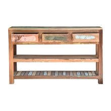 Load image into Gallery viewer, Meta_Solid Wood Console Table with 3 Drawers_120 cm
