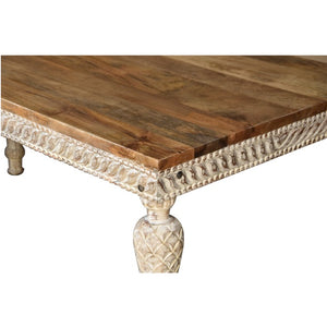 Lawman Solid Wood Dining Table with Natural Top