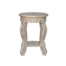 Load image into Gallery viewer, Riva_Wooden hand carved Stool_End Table_Accent Table
