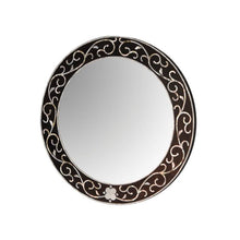 Load image into Gallery viewer, Hina_ Mother of Pearl Inlay Round Wall Mirror_80 Dia cm
