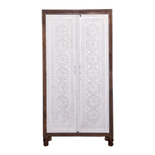 Load image into Gallery viewer, Jensen_Hand Carved_Solid Wood Almirah_Display Unit_Cupboard_height 180 cm
