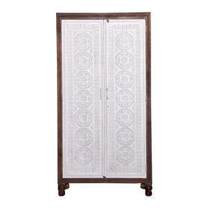 Jensen_Hand Carved_Solid Wood Almirah_Display Unit_Cupboard_height 180 cm