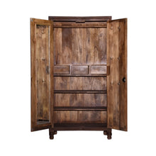 Load image into Gallery viewer, Jensen_Hand Carved_Solid Wood Almirah_Display Unit_Cupboard_height 180 cm
