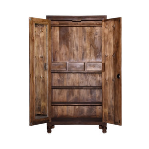 Jensen_Hand Carved_Solid Wood Almirah_Display Unit_Cupboard_height 180 cm