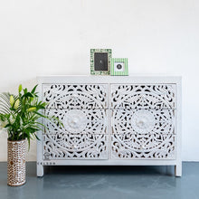 Load image into Gallery viewer, Elyana_Hand Carved Indian Wood 6 Drawers Chest_Dresser_ 130 cm Length
