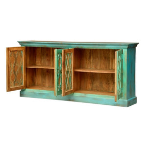 Gilly_Hand Carved Indian Wood Dresser_Sideboard_Buffet_Cabinet