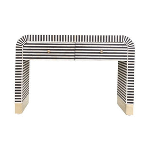 Yuno_Bone Inlay Console Table with 2 Drawers_Vanity Table_120 cm