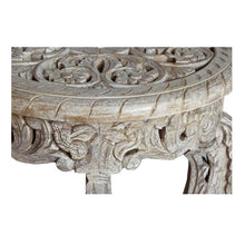 Load image into Gallery viewer, Riva_Wooden hand carved Stool_End Table_Accent Table
