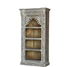 Load image into Gallery viewer, Evan_Rustic Solid Wood Arched Bookcase_Display Unit_Bookshelf
