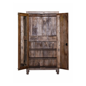 Cages_Solid Wood Almirah_Wooden Almirah_Cupboard_Height 180 cm
