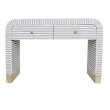 Load image into Gallery viewer, Hurrah_Bone Inlay Console Table with 2 Drawers_Vanity Table_120 cm
