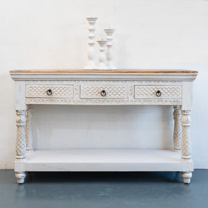 Ali Wooden Hand Carved Console Table_150 cm