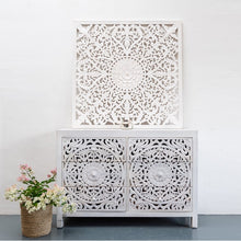 Load image into Gallery viewer, Elyana_Hand Carved Indian Wood 6 Drawers Chest_Dresser_ 130 cm Length
