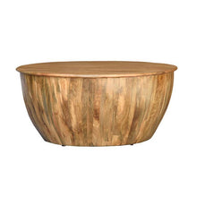 Load image into Gallery viewer, Cindy_Solid Wood Drum Coffee Table_90 Dia cm
