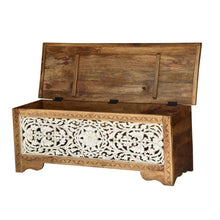 Load image into Gallery viewer, Jude_Solid Indian Wood Trunk_Coffee Table _Storage Case_Box _Sitting Trunk_117 cm
