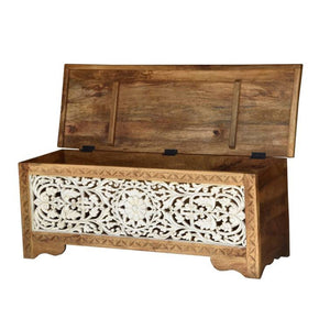 Jude_Solid Indian Wood Trunk_Coffee Table _Storage Case_Box _Sitting Trunk_117 cm
