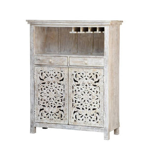 Emery_ Hand Carved Bar Counter_Bar Cabinet