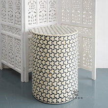 Load image into Gallery viewer, Ziba Bone Inlay Stool_Round Table_End Table
