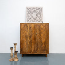 Load image into Gallery viewer, Keith _Solid Wood Hand Crafted Chest_Cupboard_Cabinet_ 90 cm Length
